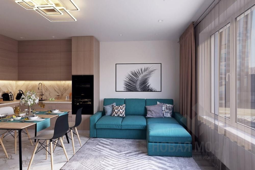 Дизайн-проект двухкомнатной квартиры 72 кв.м. в ЖК «Эталон-Сити»