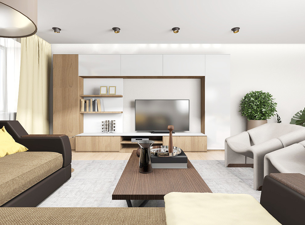 Гостиная с солнечными акцентами