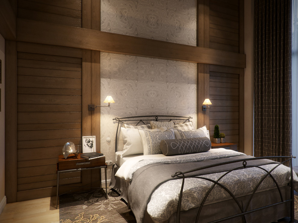 Спальня родителей в мансардном этаже