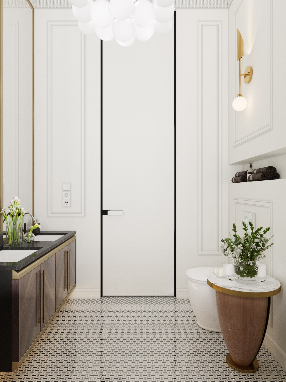 Ванная комната с окном