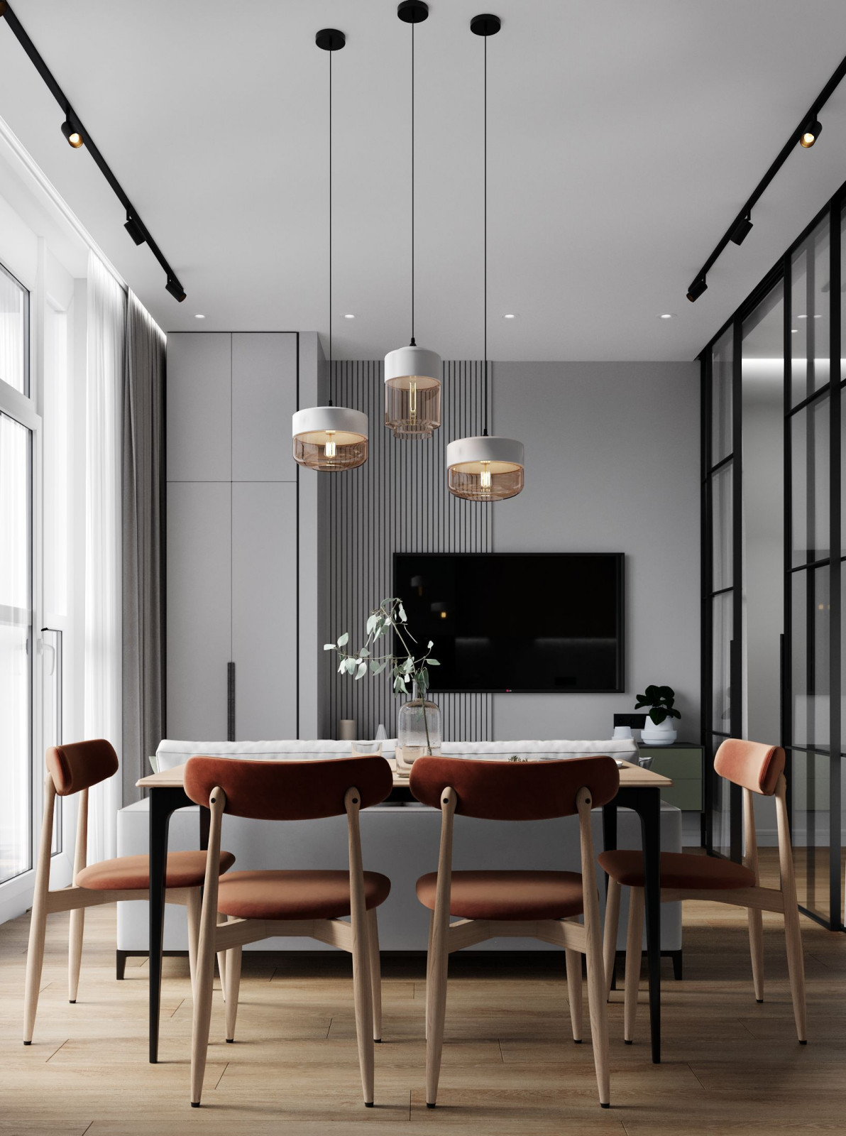 Дизайн-проект однокомнатной квартиры в современном стиле