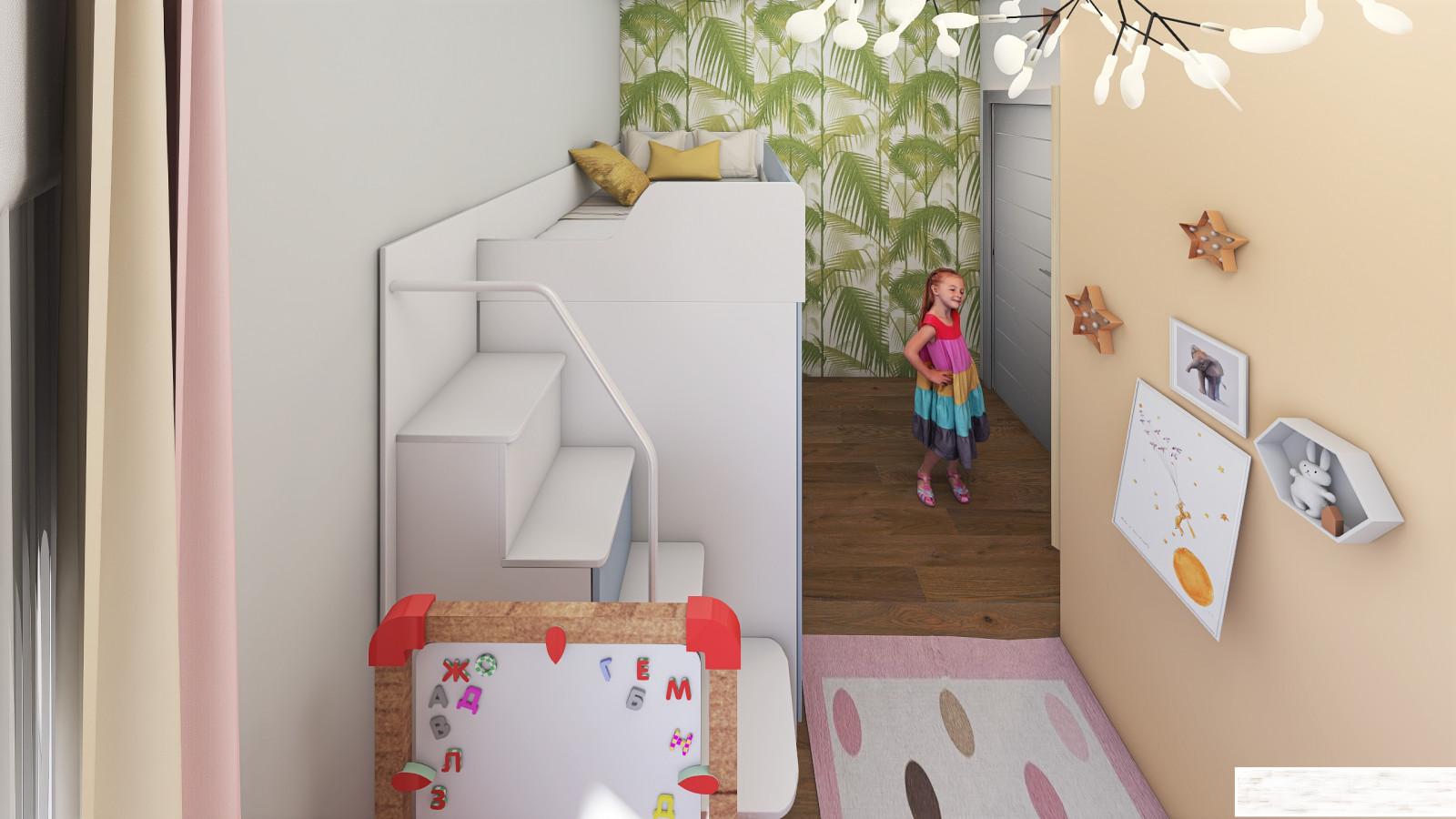 как переделать одну комнату с двумя окнами на две?