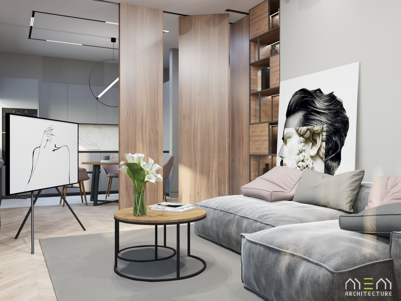 Обложка проекта: Проект квартиры для молодой девушки в ЖК "Царская площадь"