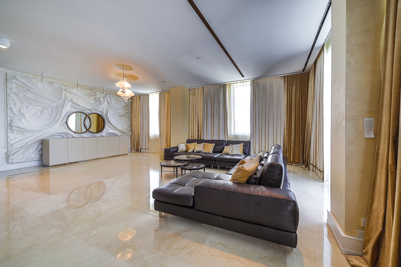 The interior of the Olympic Plaza. Cyprus.Limassol.