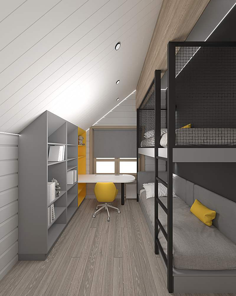 Дизайн интерьеров деревянного дома