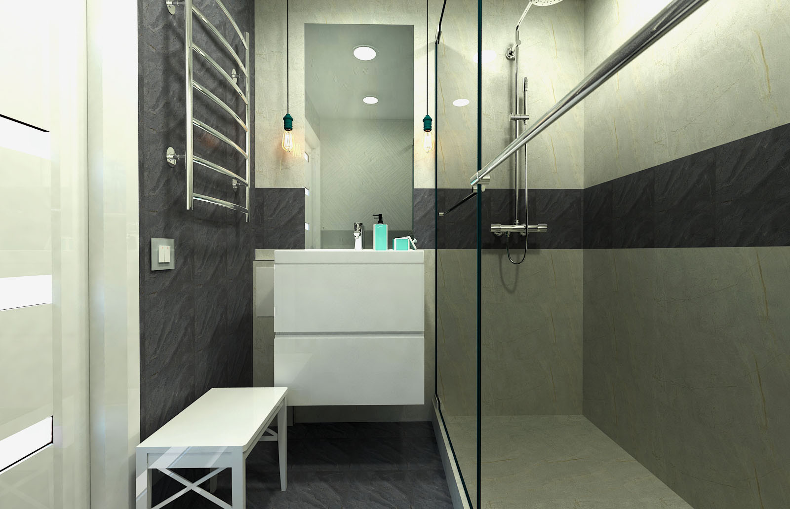 Обложка проекта: 4х комнатная квартира на 86 кв.м