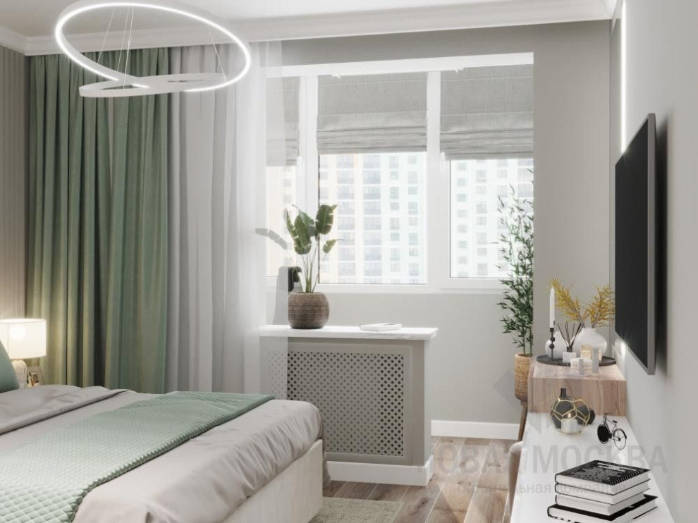 Дизайн-проект трехкомнатной квартиры площадью 87 кв.м в ЖК «Лучи»