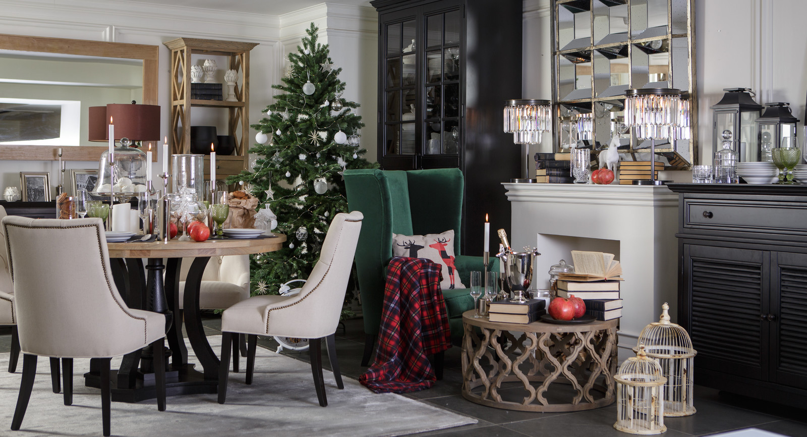 Новогодний интерьер гостиной