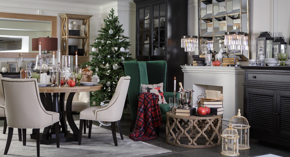 Новогодний интерьер гостиной