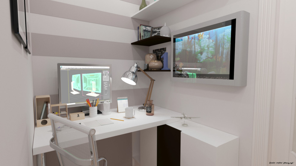 Обложка проекта: Детская и кабинет (перепланировка гостиной)