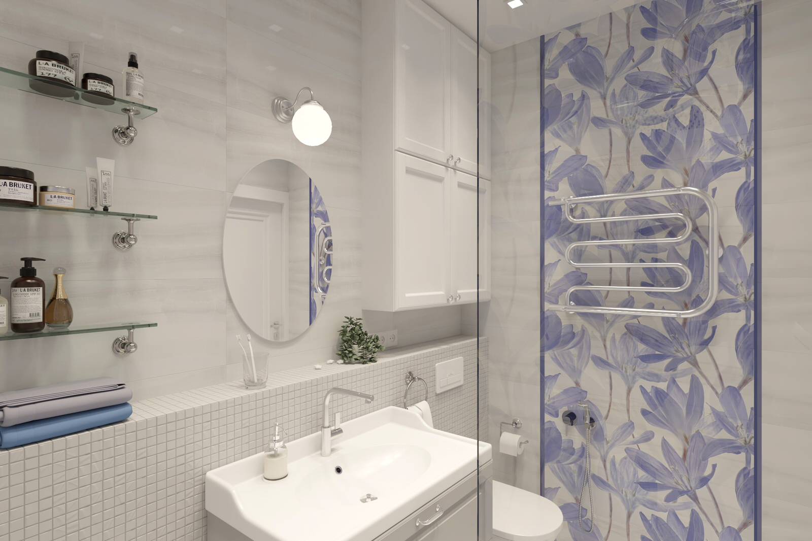 Двухкомнатная квартира в скандинавском стиле 61м2 в ЖК "Гринпарк"