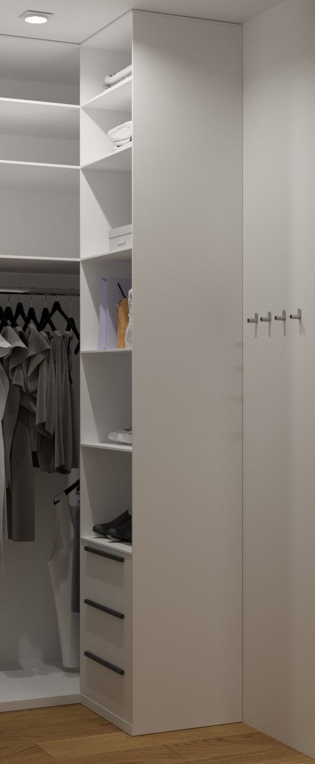 Квартира в современном стиле с синим акцентом