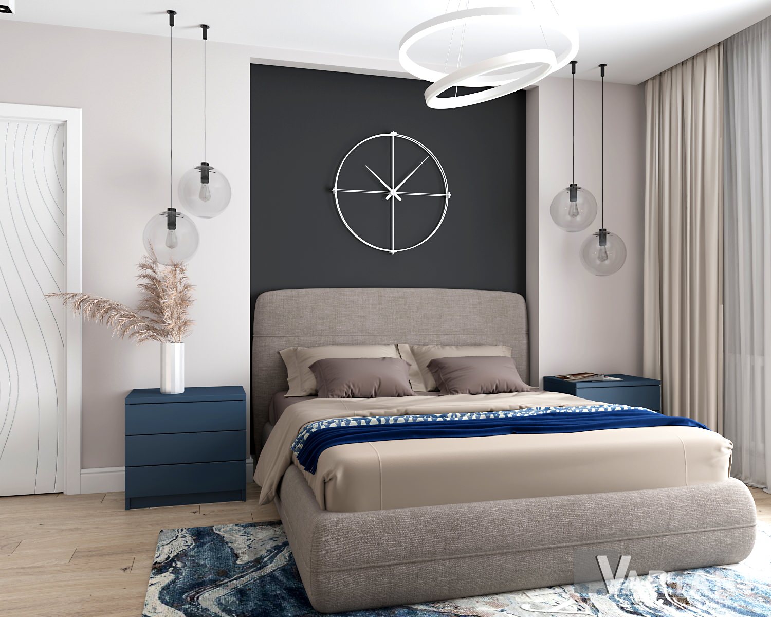 Спальня с панорамным окном