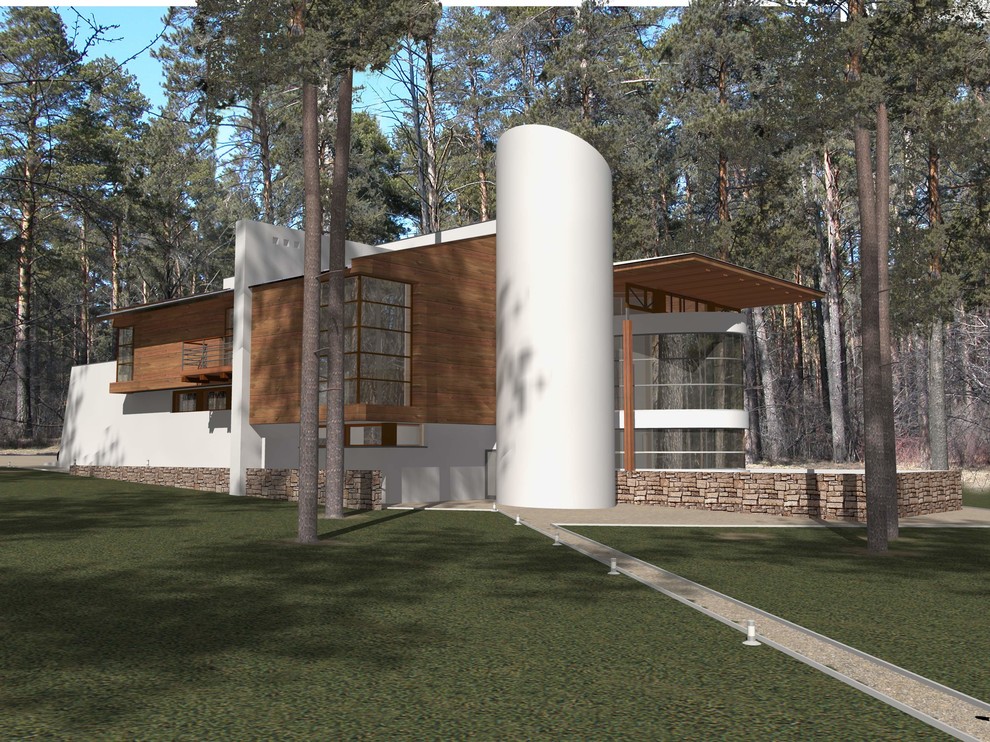 Загородный дом в соснах