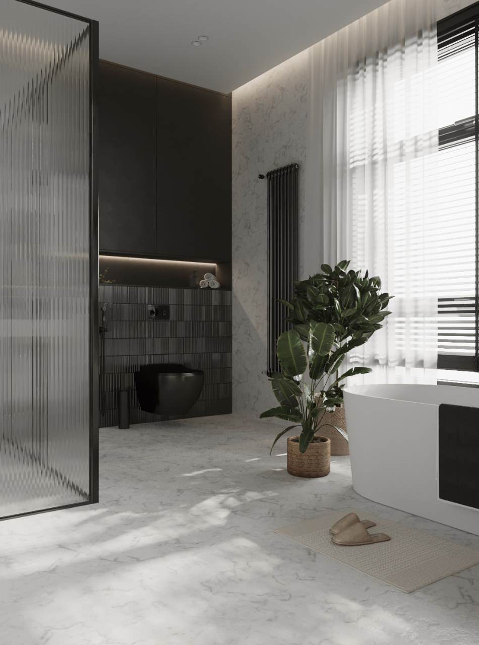 Санузел в таунхаусе в поселке Новорижский, 277 м2