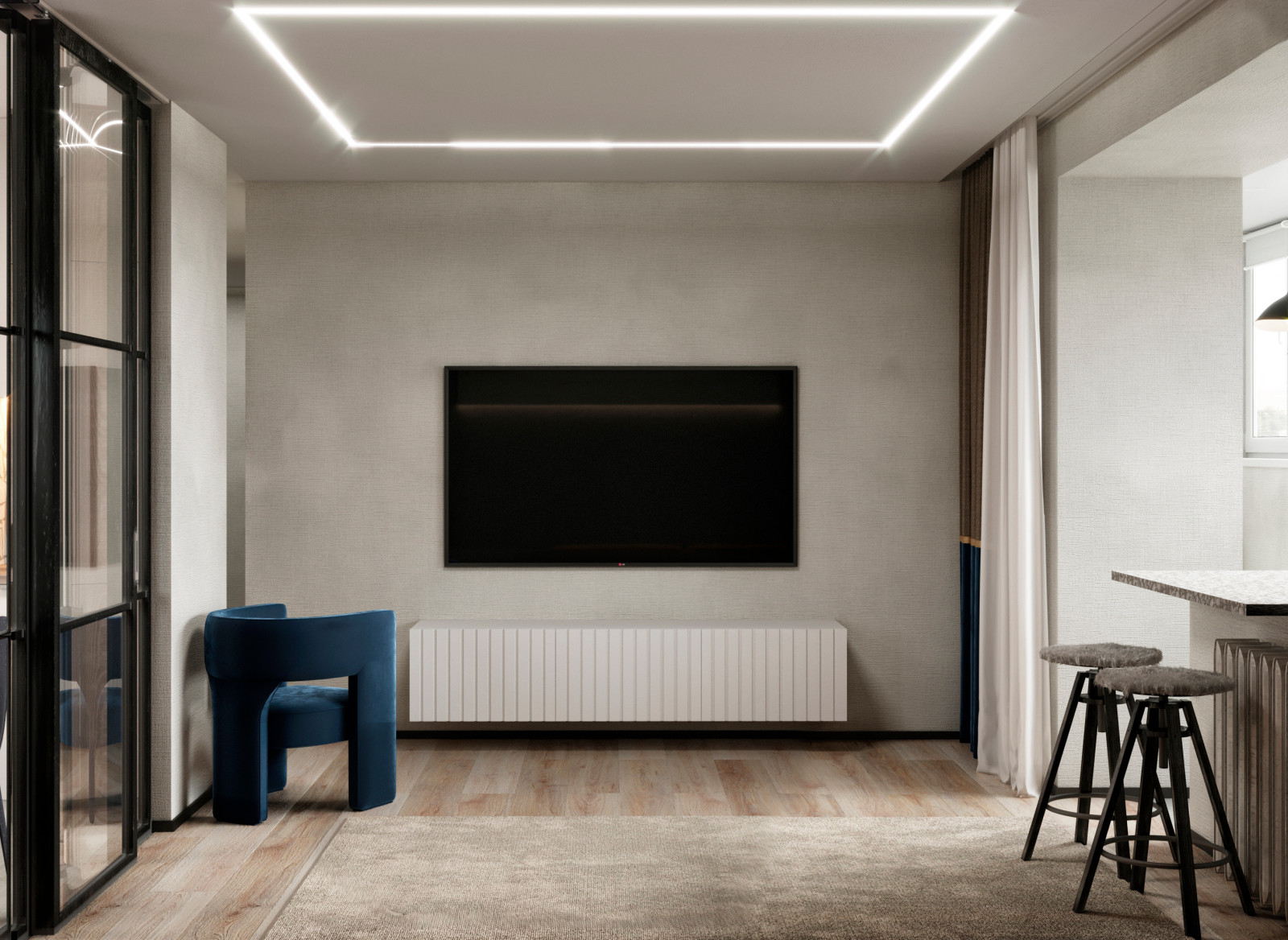 Интерьеры 3х-комнатной квартиры