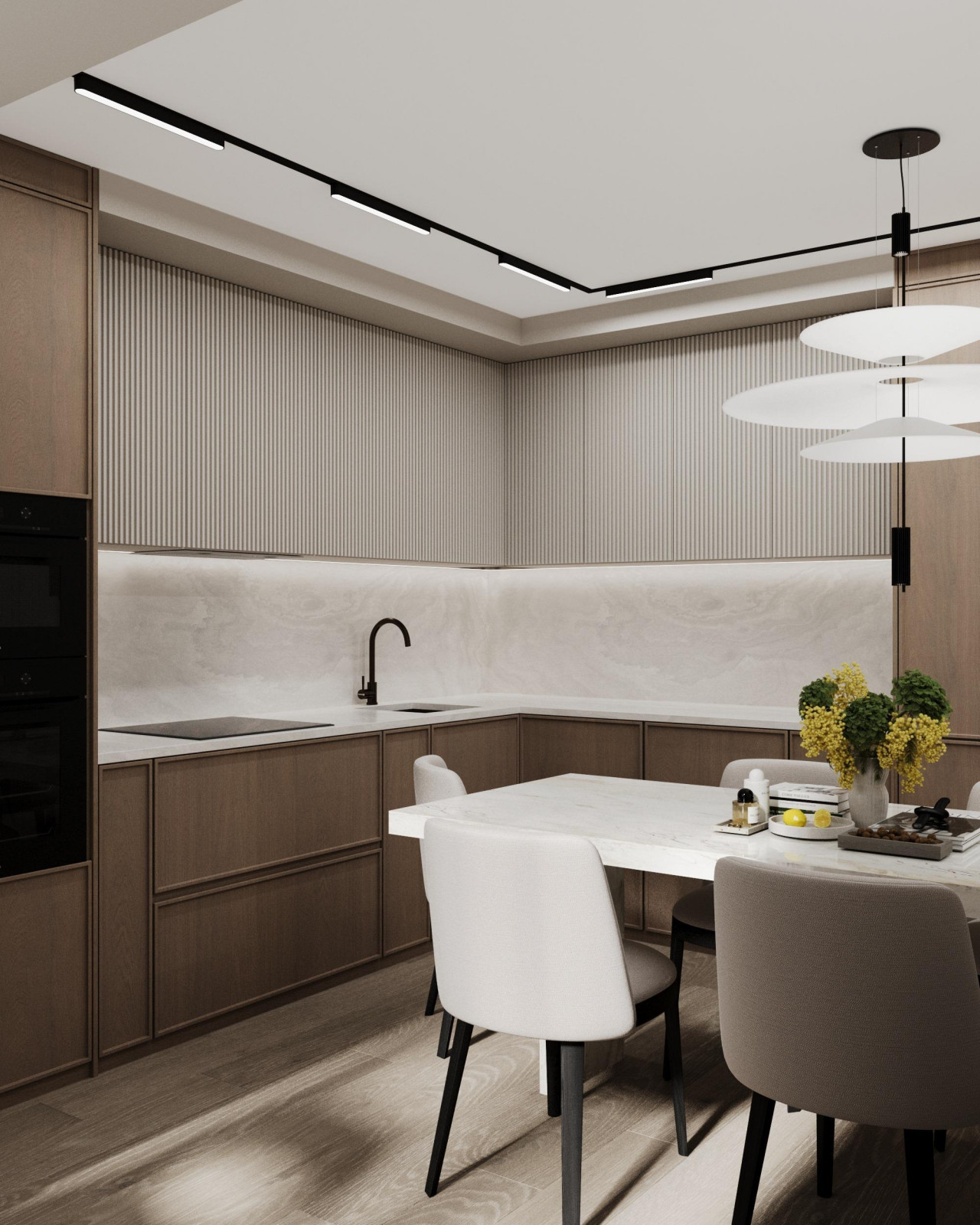 Квартира 54м2 в Анапе в стиле минимализм