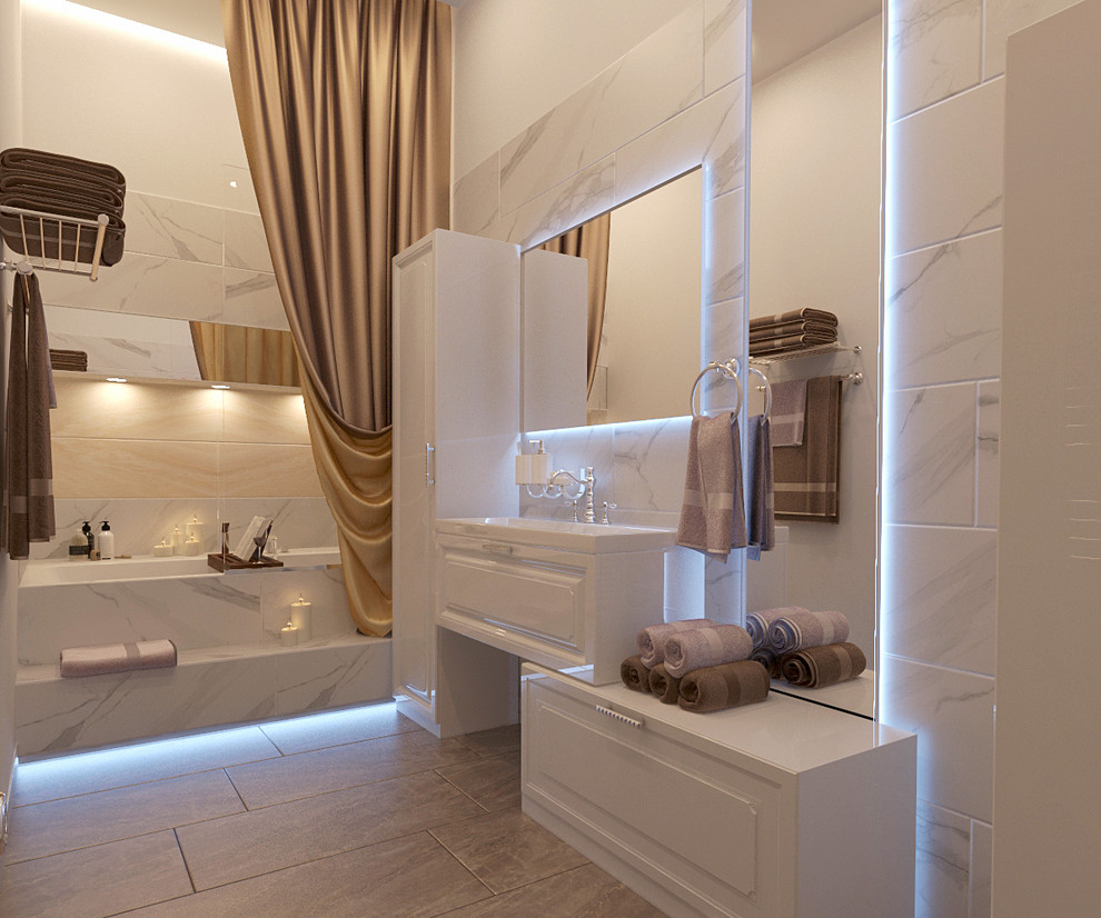 Интерьер двухуровневой квартиры