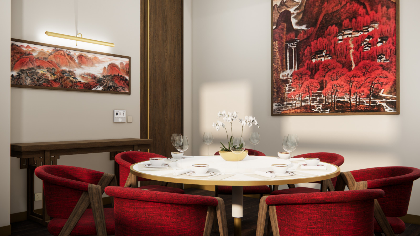 Визуализация проекта китайского ресторана