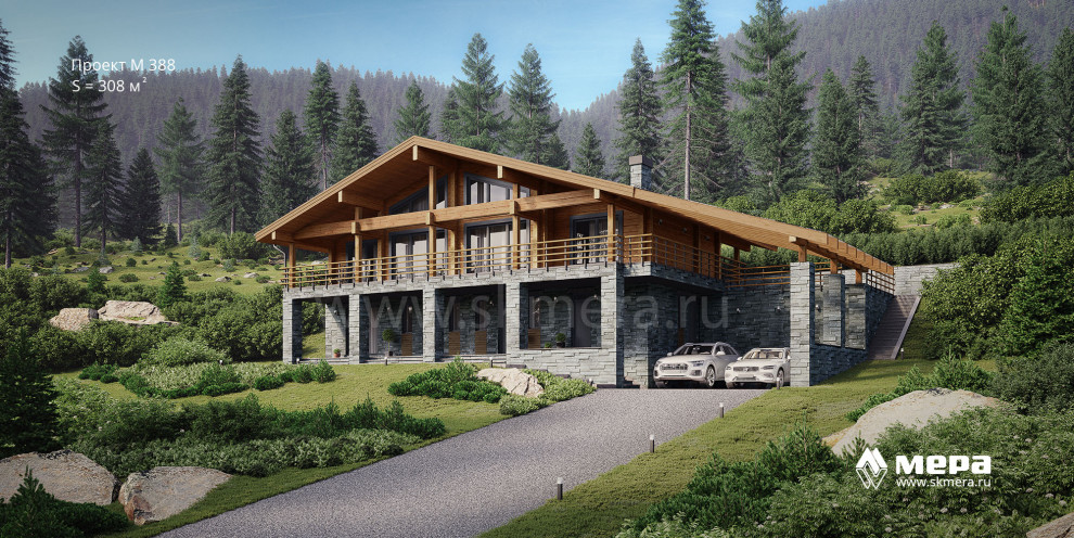 Проекты современных домов-шале