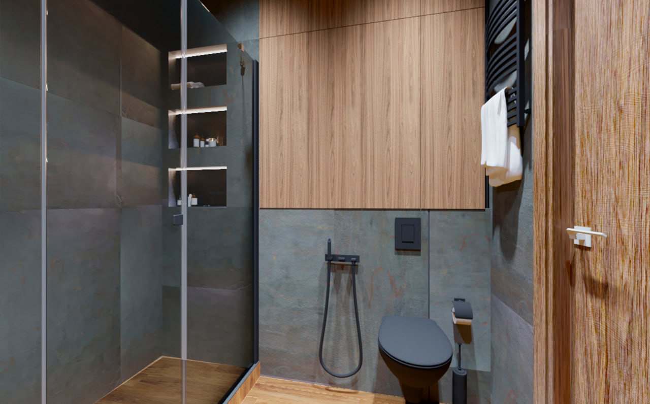 Дизайн интерьера в квартире (ЖК Охтапарк)