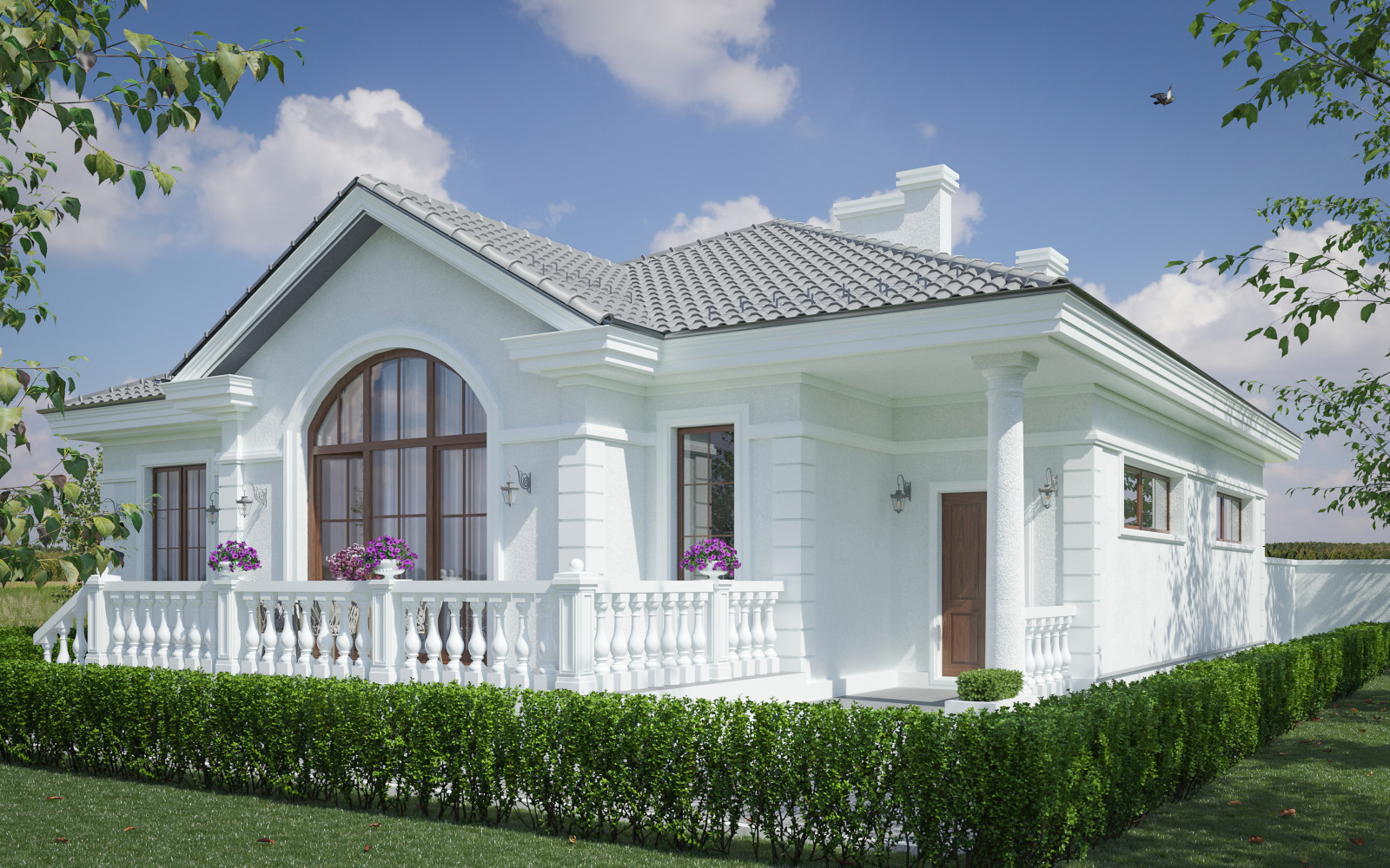 Обложка проекта: Классический одноэтажный дом в Тверской области