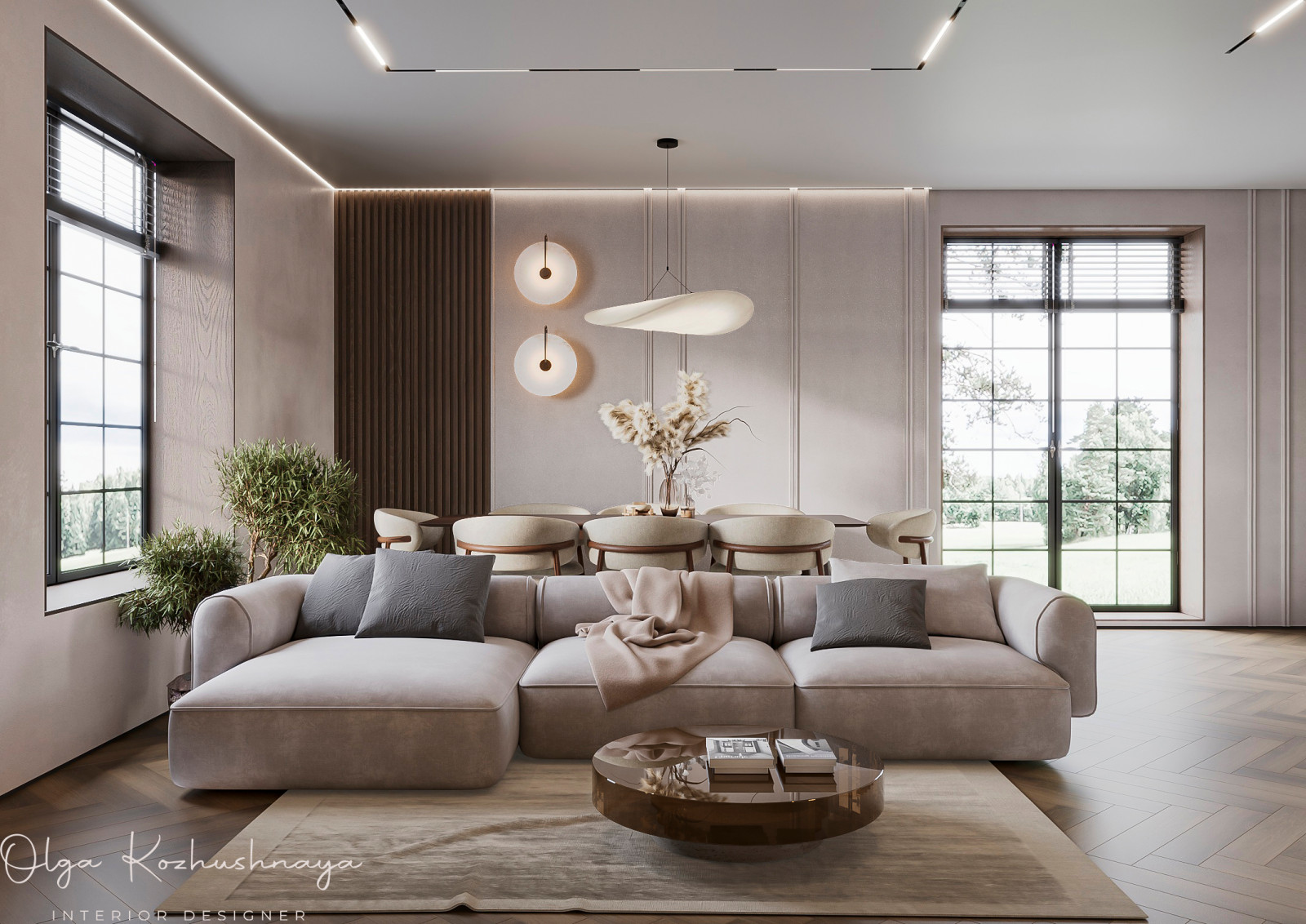 Обложка проекта: Современный дизайн в загородном доме