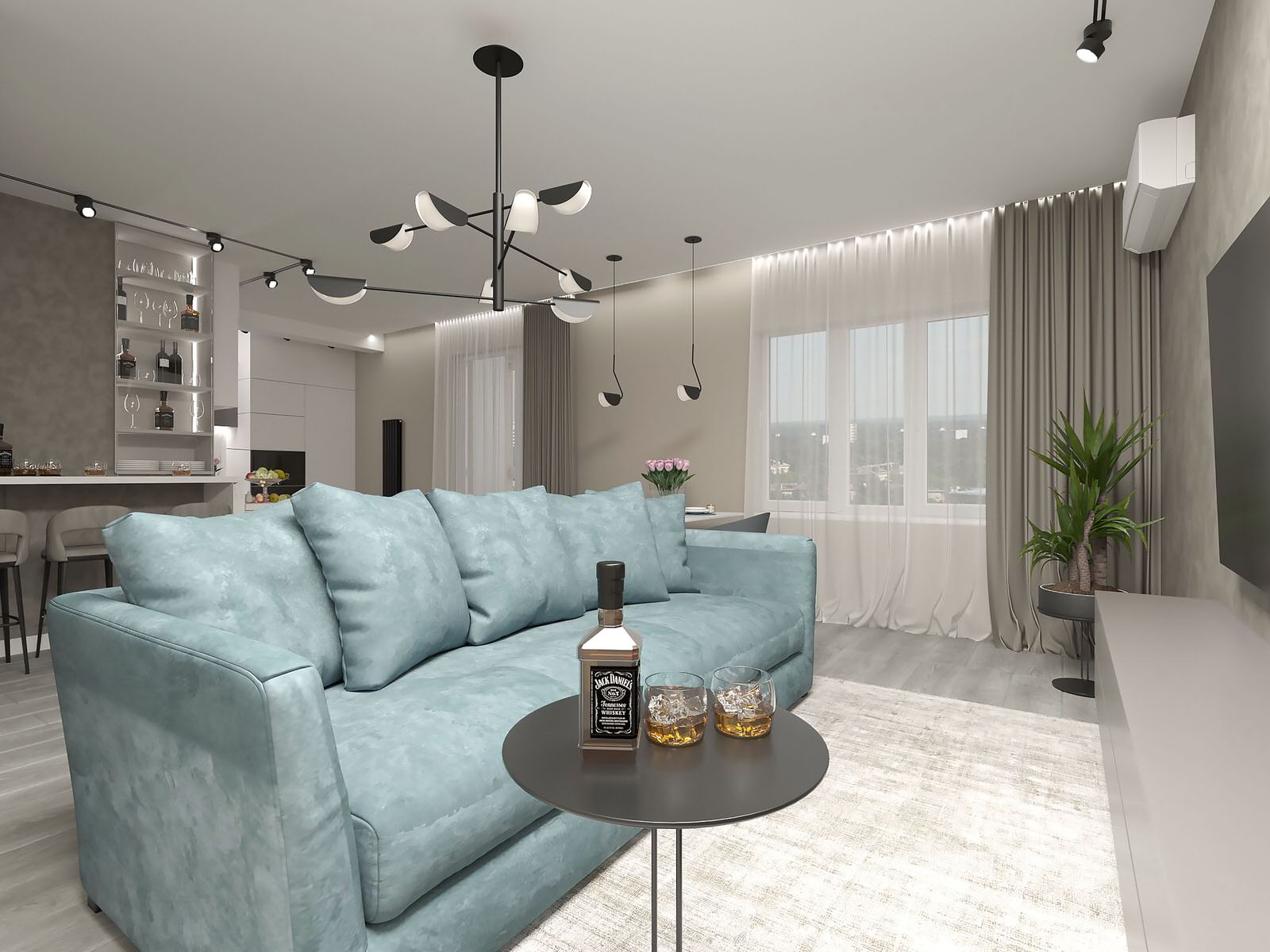 Квартира для семьи из трех человек