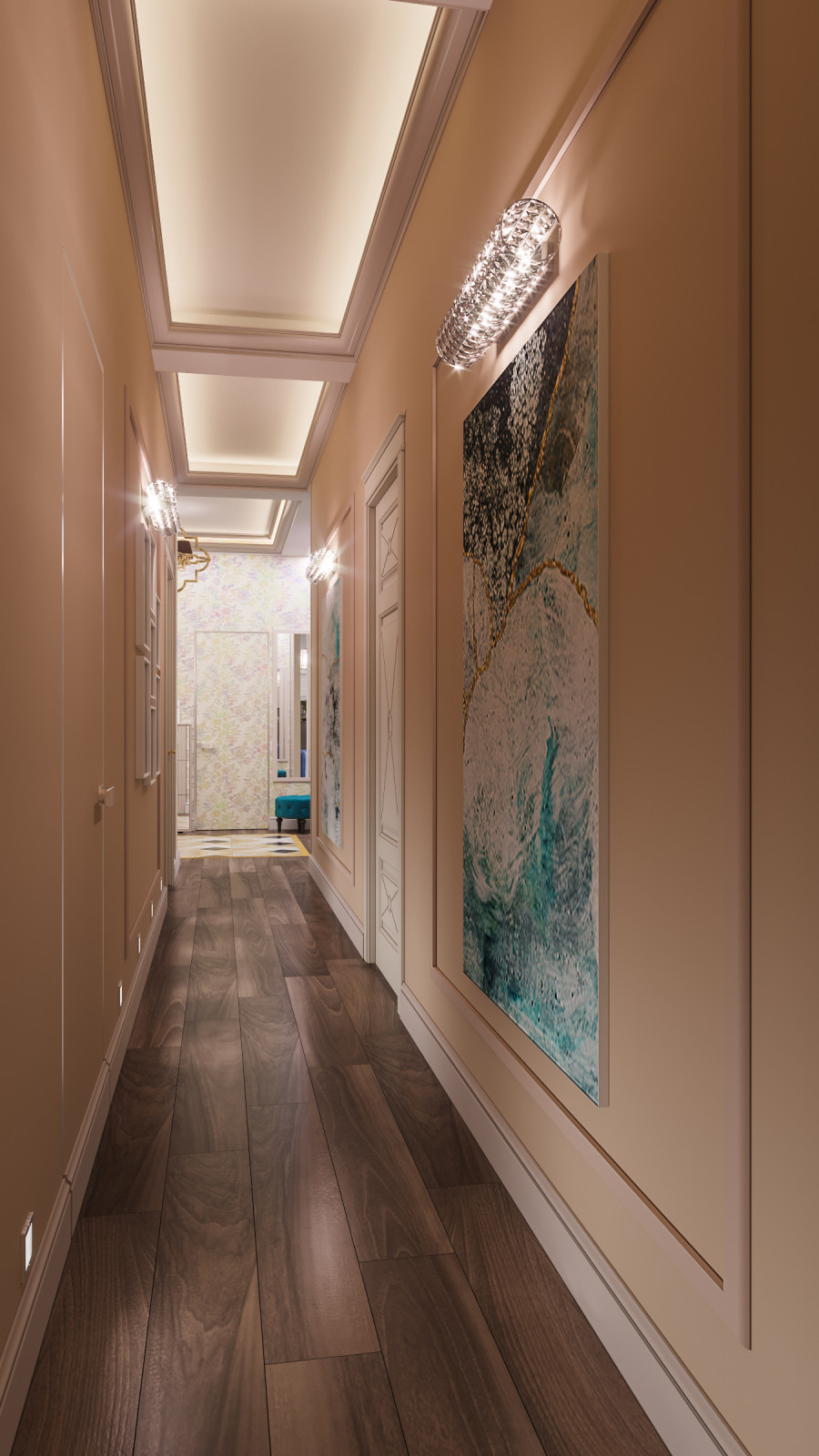 Дизайн проект квартиры "Элегантная роскошь"