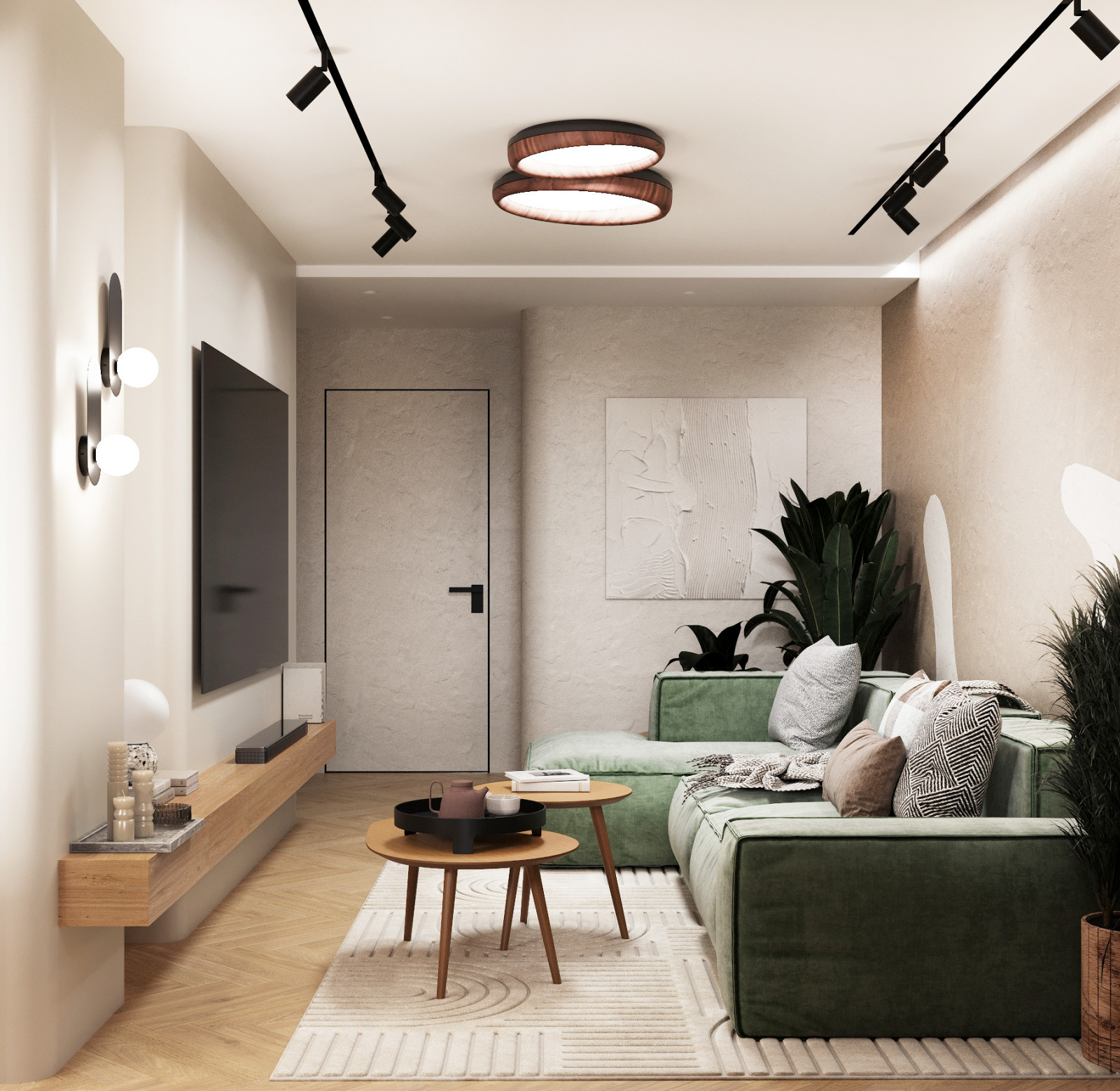 ВИЗУАЛИЗАЦИЯ ИНТЕРЬЕРА В ТЕПЛЫХ ТОНАХ