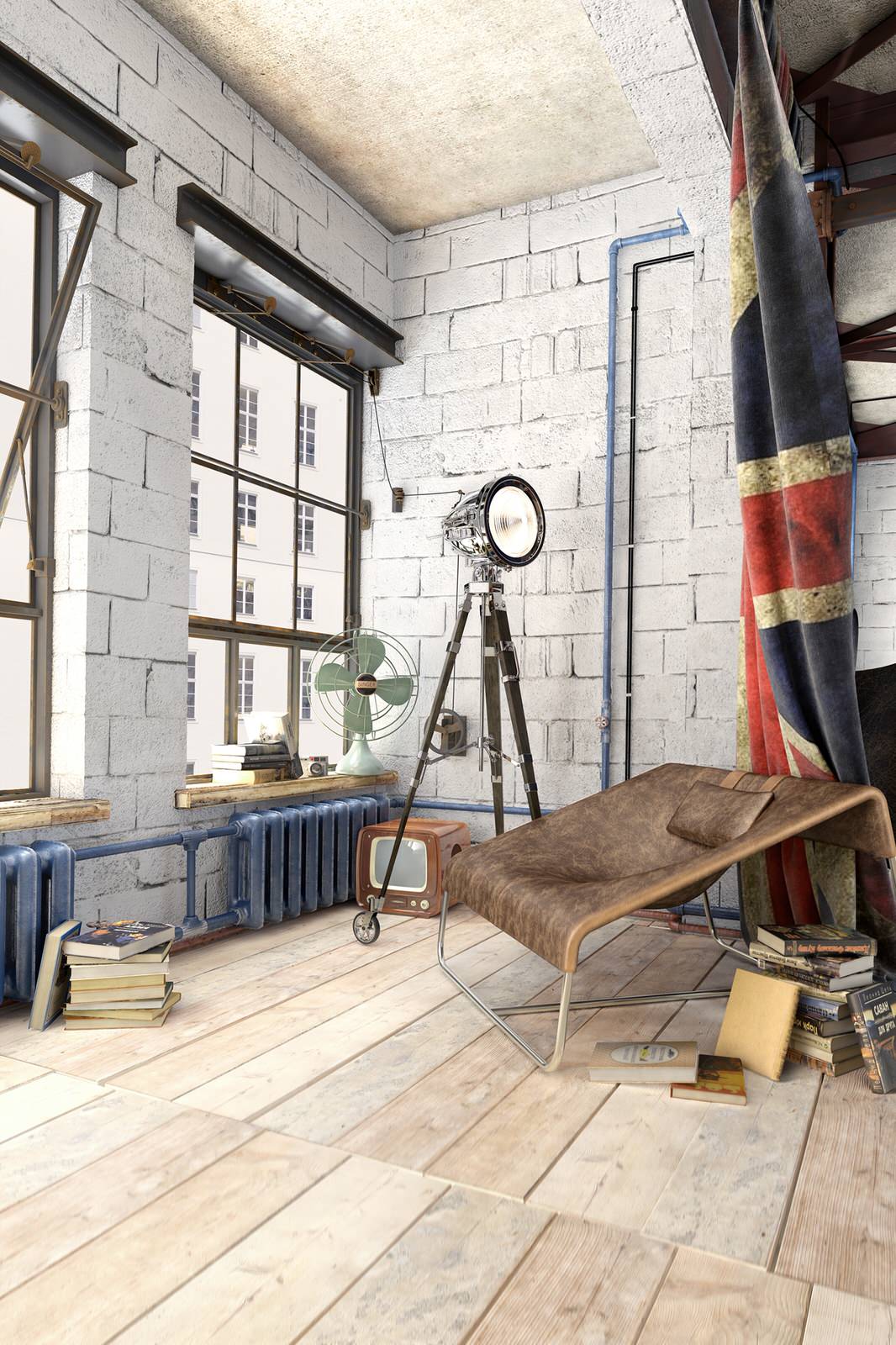 Обложка проекта: Дизайн апартаментов "KASHIRSKIY LOFT"