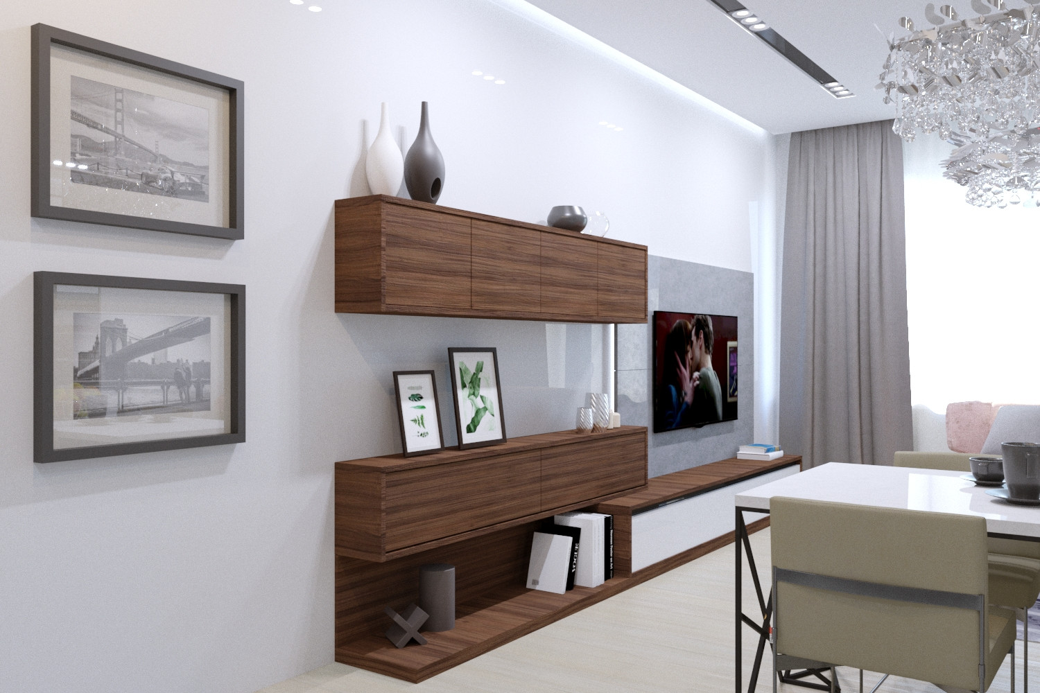 Трехкомнатная квартира в современной эклектике