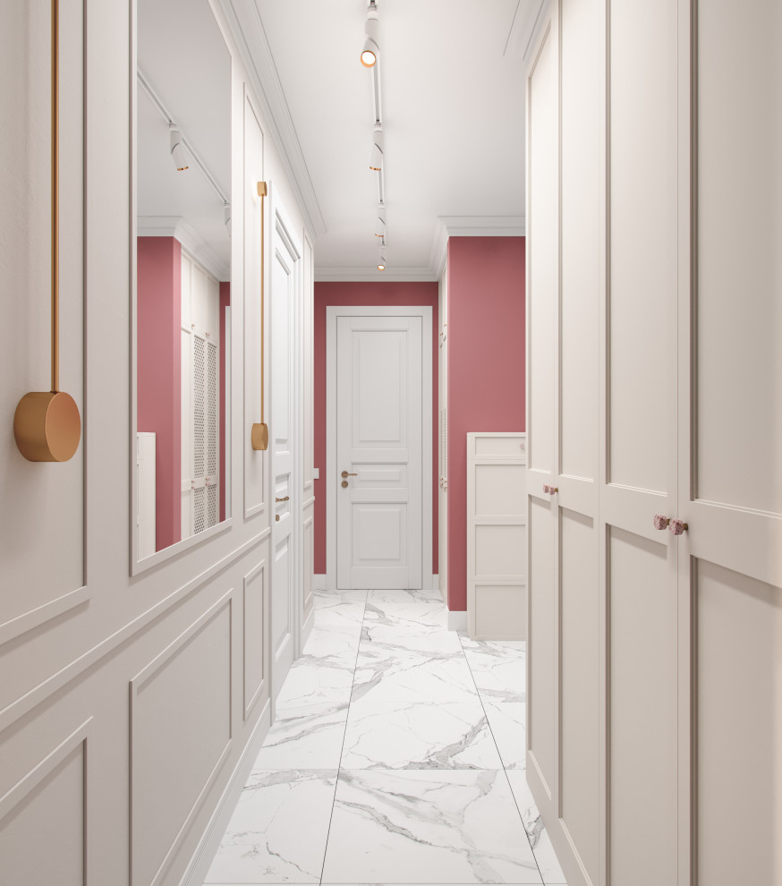 Сиреневая квартира для мамы и дочки