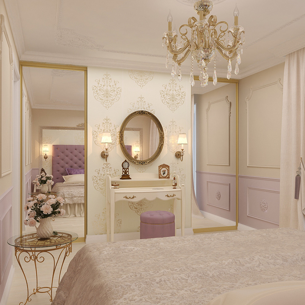 Спальня и балкон в классическом стиле