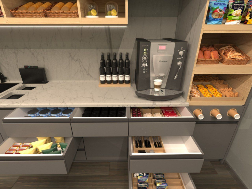 Проектирование кухни с наполнением