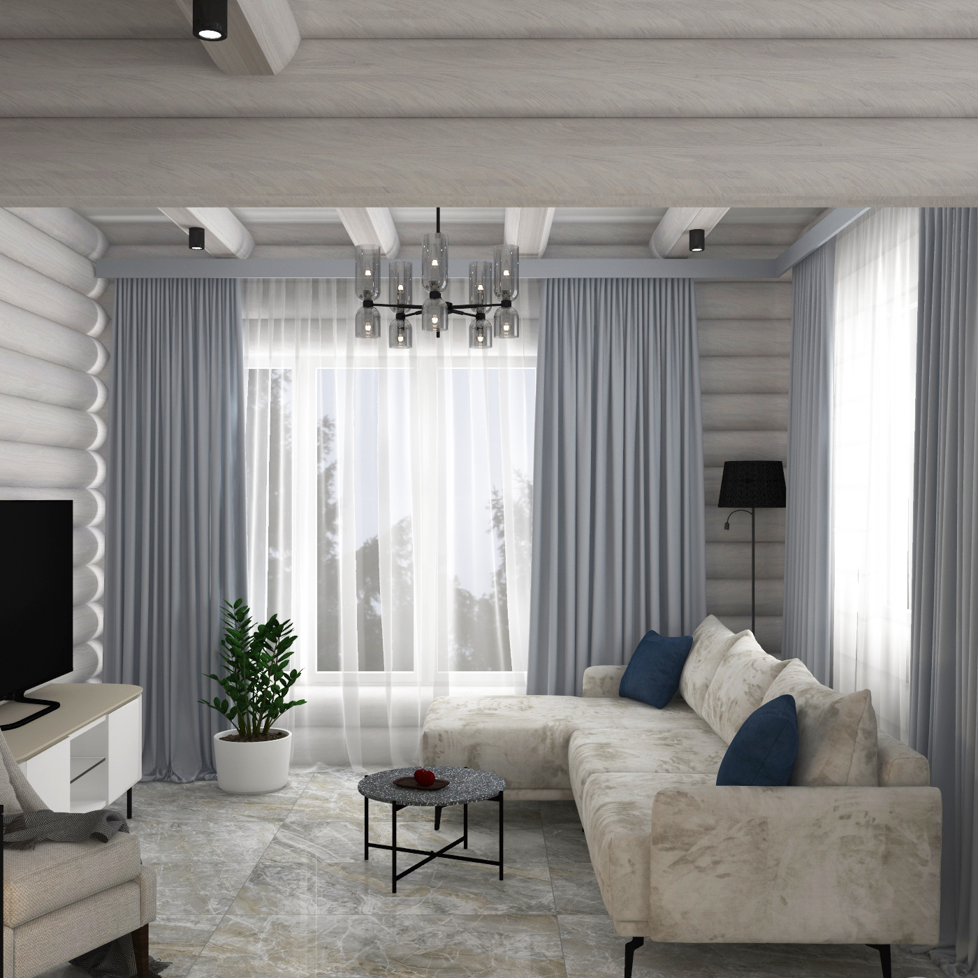 Обложка проекта: Проект загородного дома из сруба