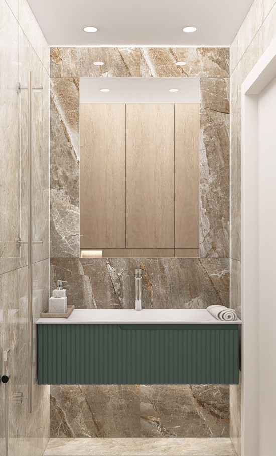 Дизайн-проект квартиры  частично 30,9 кв.м.  для молодой пары с ребенком