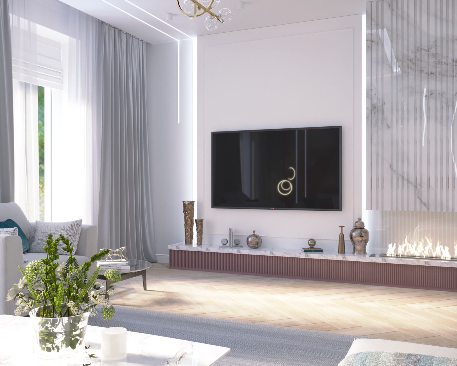 Дизайн интерьера дома 130 кв.м