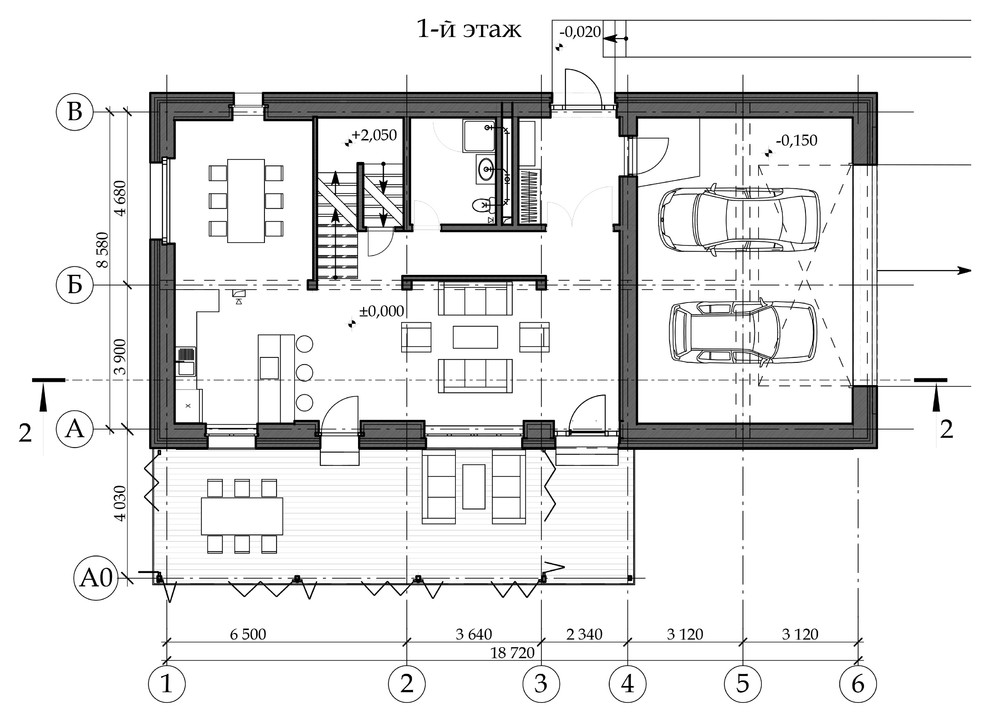 Коттедж из красного кирпича