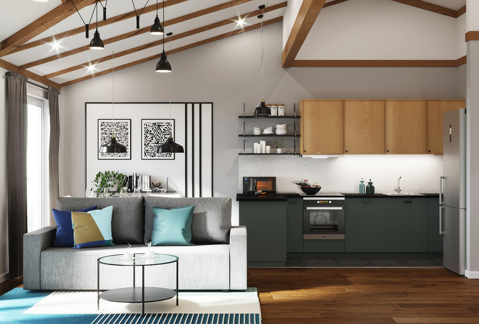 Дизайн-проект дуплекса в Ленинградской области