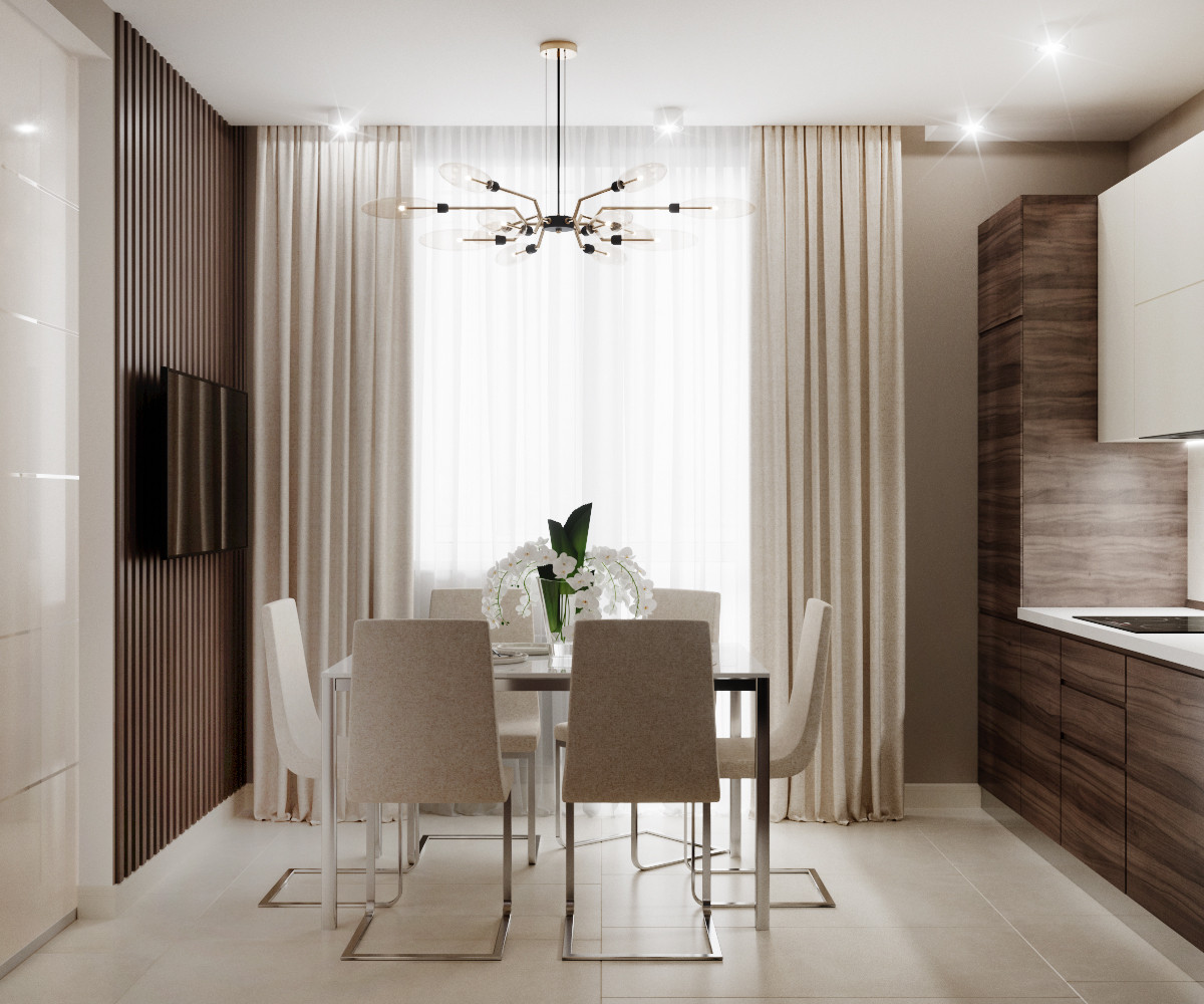 Апартаменты в Москве 90 кв.м. кухня