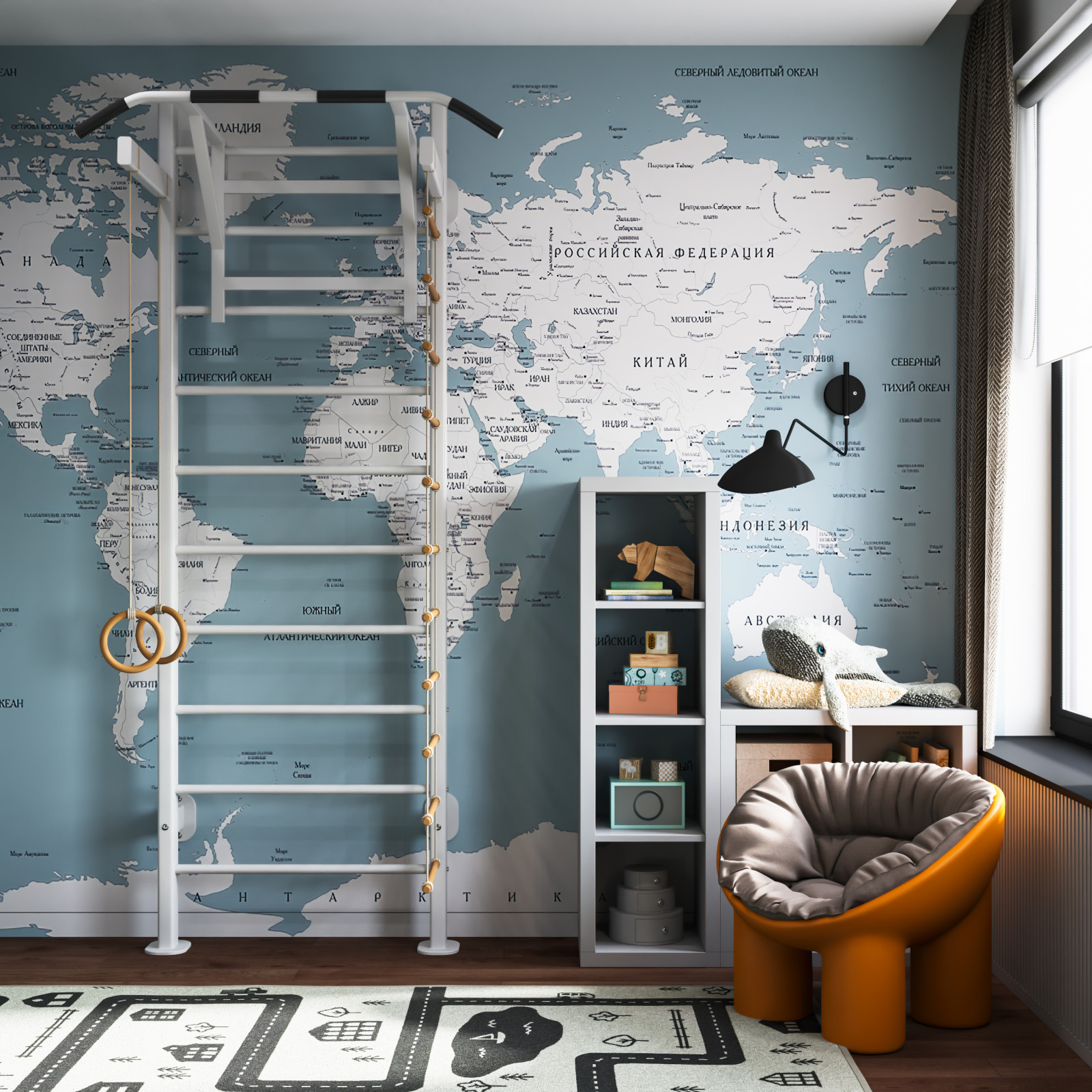 Шоколадно-кофейная квартира для семьи с ребенком в ЖК 1147