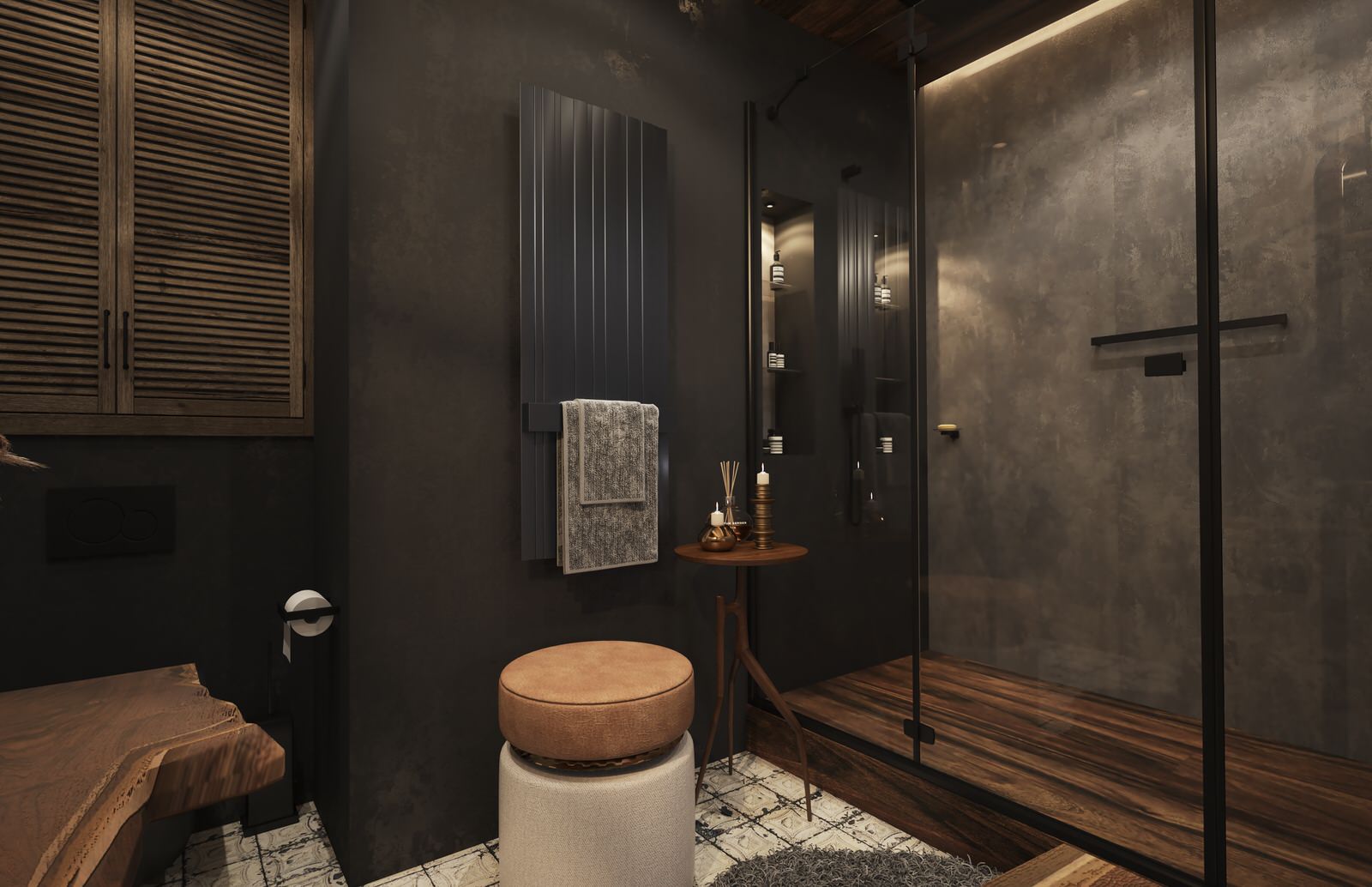 Двухкомнатная квартира. 64 кв.м. в стиле Бохо