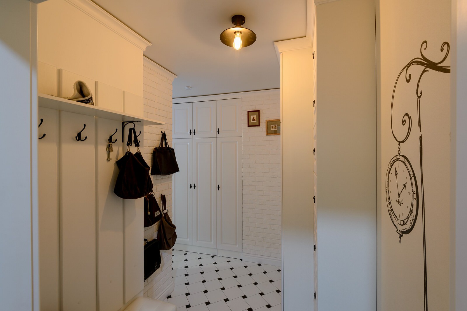 Интерьер в чёрно-белых тонах