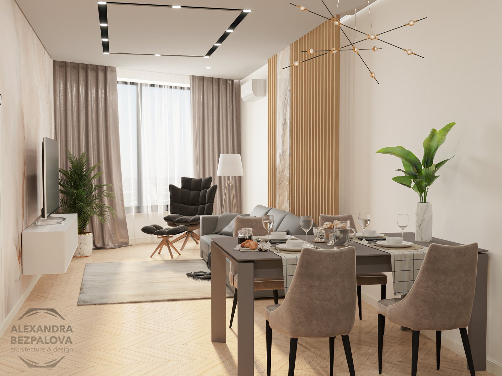 Обложка проекта: Дизайн проект квартиры на ул. Комсомольская г. Хабаровск