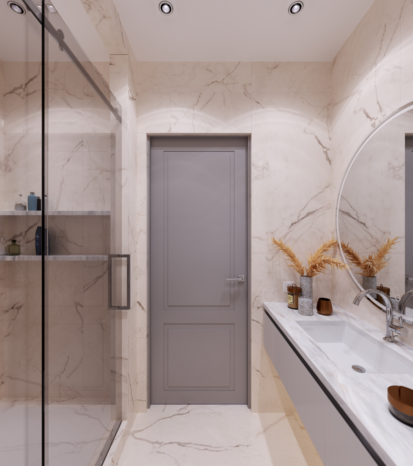 Дизайн интерьера квартиры. 168 кв.м. Soft contrasts.