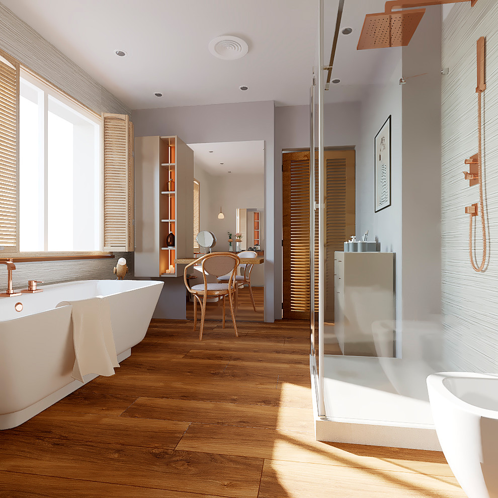 Светлая и разноцветная квартира для молодой девушки.