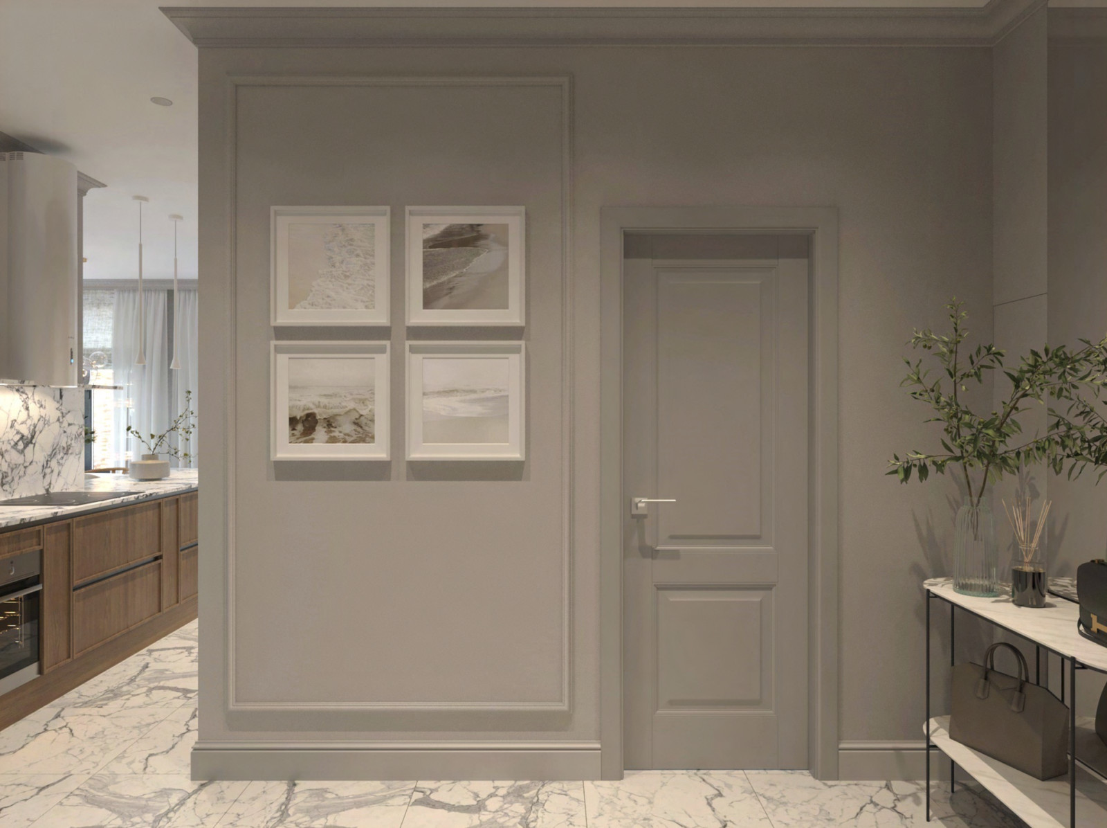 Дизайн проект ЖК Серебряный Фонтан 78м2