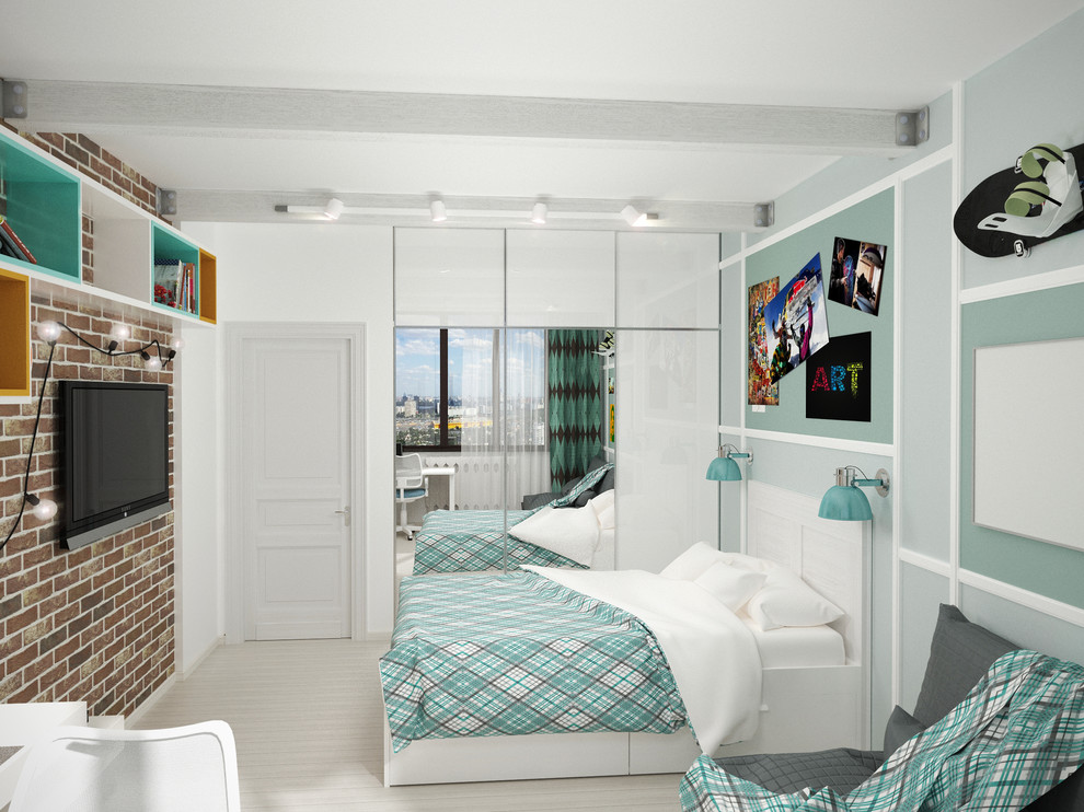 Квартира в стиле домашний лофт для семьи. Коммунарка, Московская обл.