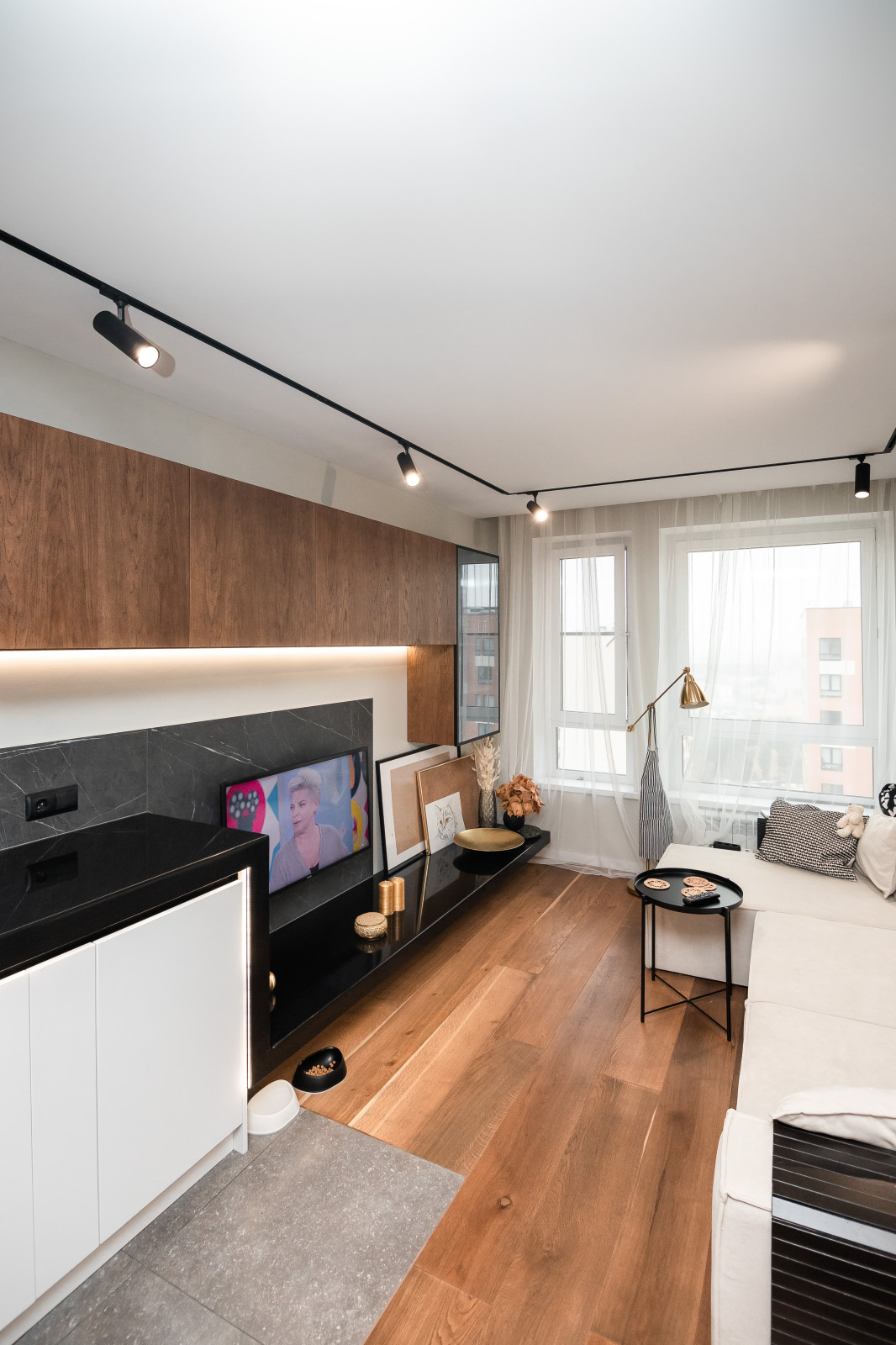 Кухня-гостиная в стиле минимализм